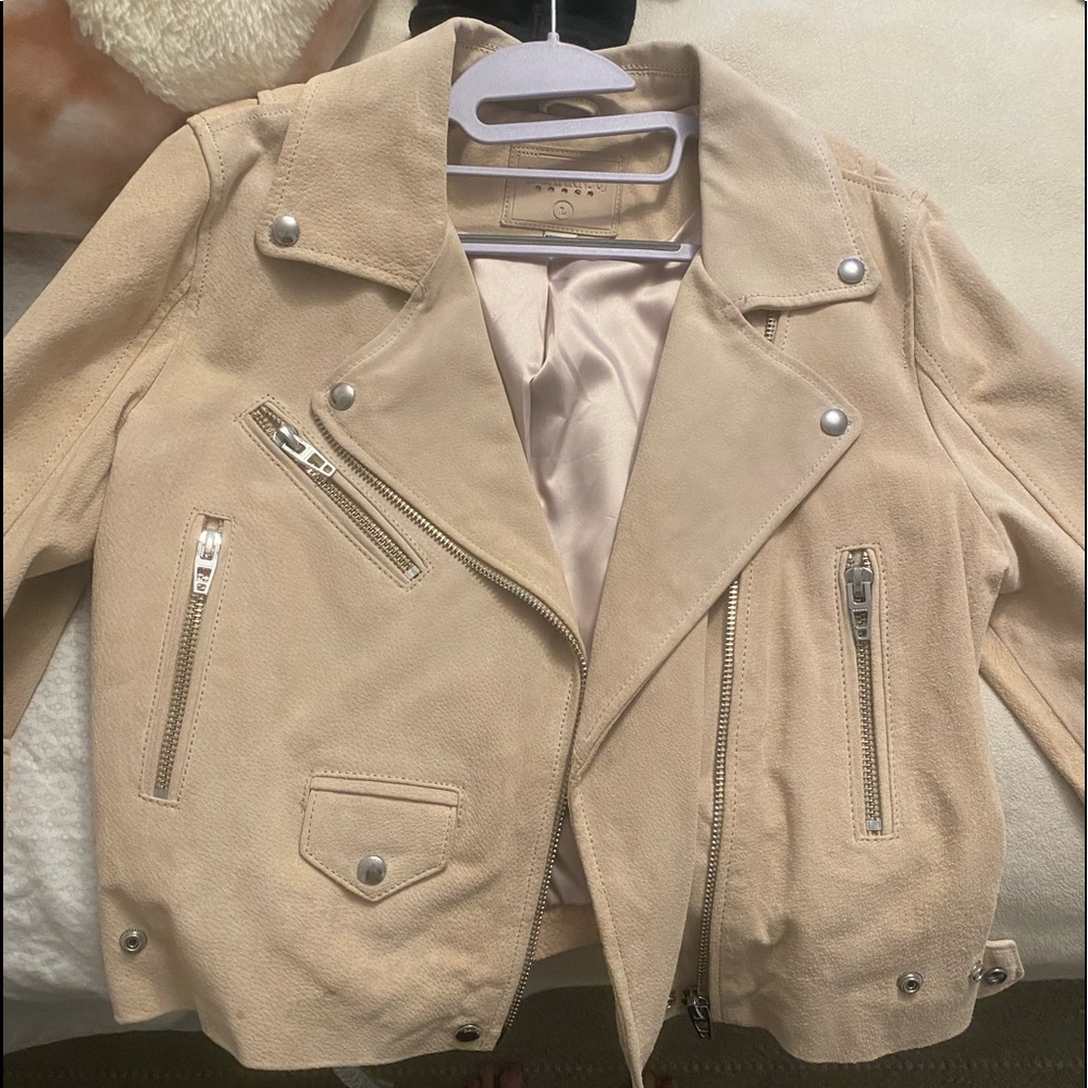 BLANKNYC Cream Moto Jacket
